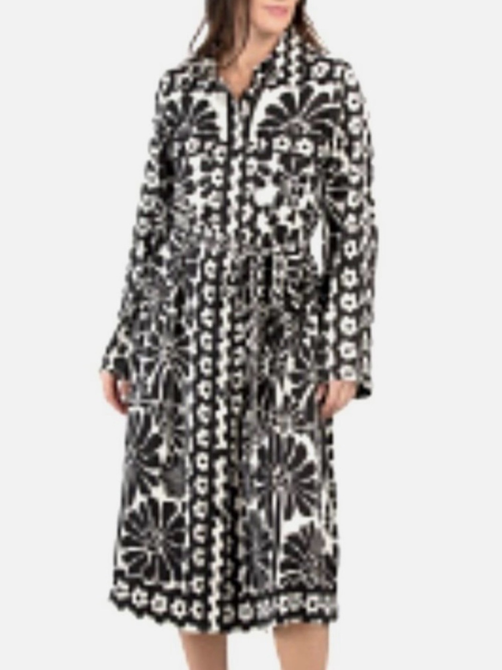 House of Harlow 1960 Floral Midi Shirt Dress